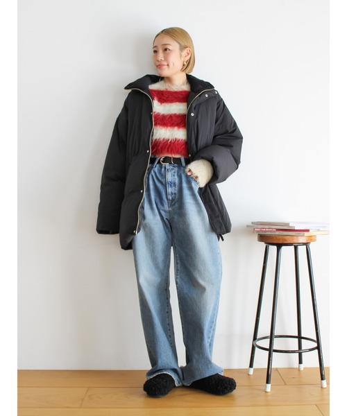 ミドル丈ルーズシルエットダウン（ダウンジャケット/コート