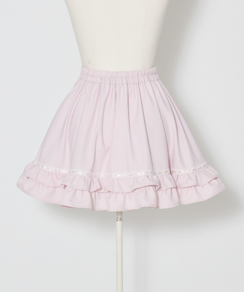 Fiorforte(フィオルフォルテ)の「Heart frill skirt(スカート・レディース・ホワイト/ピンク・FREE)」の10枚目の写真