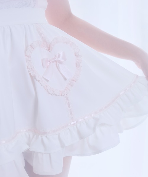 Fiorforte(フィオルフォルテ)の「Heart frill skirt(スカート・レディース・ホワイト/ピンク・FREE)」の17枚目の写真