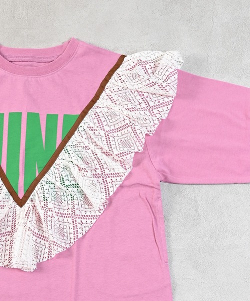 MARKEY'S(マーキーズ)の「レースフリルワンピース(ワンピース・キッズ・オレンジ/ピンク/オフホワイト・90/100/110/120/130/140/150)」の16枚目の写真