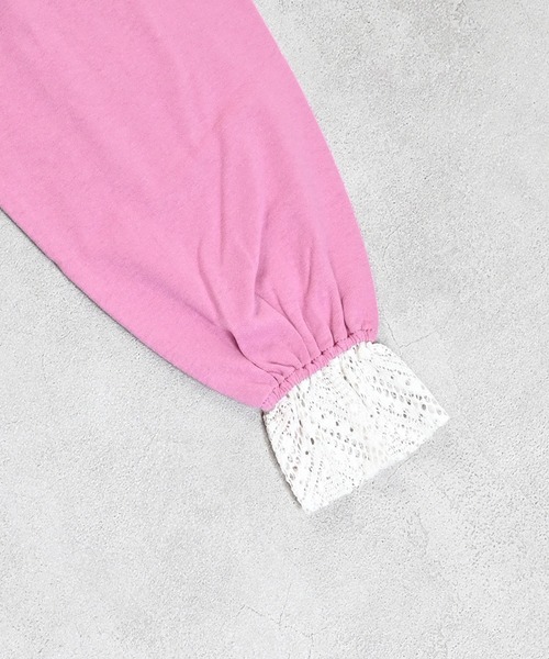 MARKEY'S(マーキーズ)の「レースフリルワンピース(ワンピース・キッズ・オレンジ/ピンク/オフホワイト・90/100/110/120/130/140/150)」の17枚目の写真