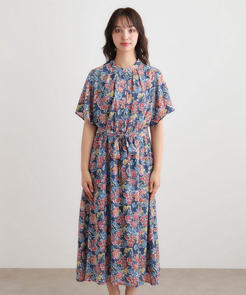 LAURA ASHLEY(ローラアシュレイ)の「【WEB限定/洗える】ハニーボーン柄 ワンピース(ワンピース・レディース・パープル系5/ブルー系・42/40/38)」の11枚目の写真