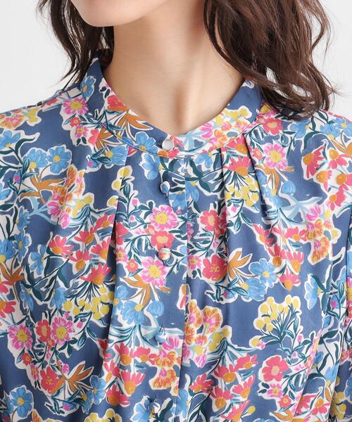 LAURA ASHLEY(ローラアシュレイ)の「【WEB限定/洗える】ハニーボーン柄 ワンピース(ワンピース・レディース・パープル系5/ブルー系・42/40/38)」の14枚目の写真