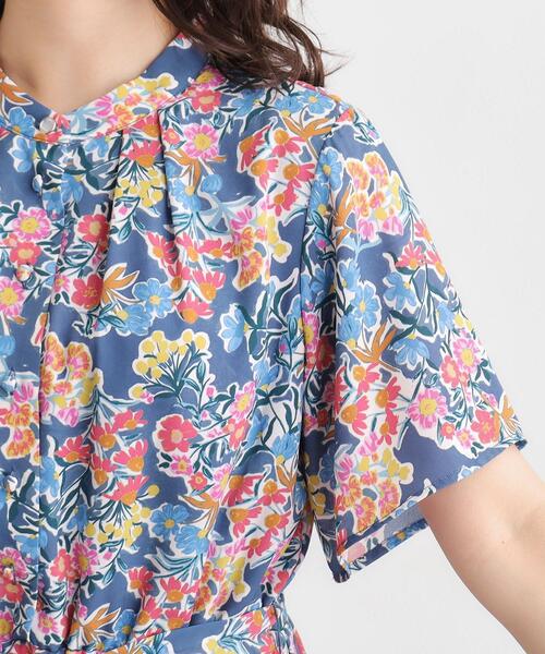 LAURA ASHLEY(ローラアシュレイ)の「【WEB限定/洗える】ハニーボーン柄 ワンピース(ワンピース・レディース・パープル系5/ブルー系・42/40/38)」の15枚目の写真