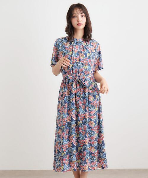 LAURA ASHLEY(ローラアシュレイ)の「【WEB限定/洗える】ハニーボーン柄 ワンピース(ワンピース・レディース・パープル系5/ブルー系・42/40/38)」の18枚目の写真