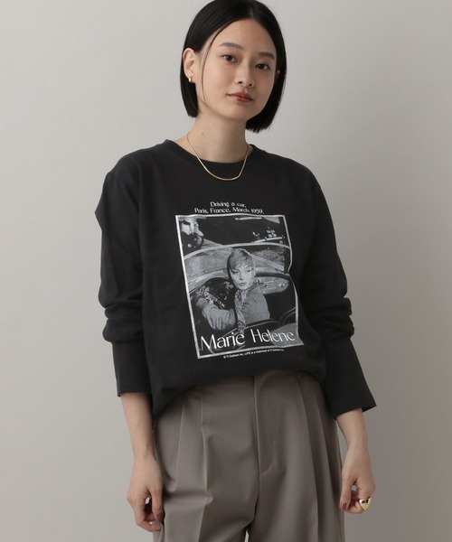 A part by（アパートバイ）の「【別注】LIFEアソートフォトロンT（Tシャツ/カットソー・レディース・オフホワイト/ホワイト系その他5/ブラック・FREE）」の3枚目の写真