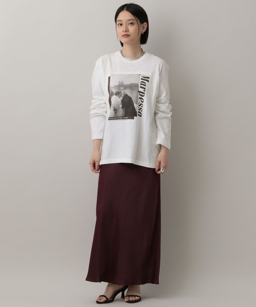 A part by（アパートバイ）の「【別注】LIFEアソートフォトロンT（Tシャツ/カットソー・レディース・オフホワイト/ホワイト系その他5/ブラック・FREE）」の5枚目の写真