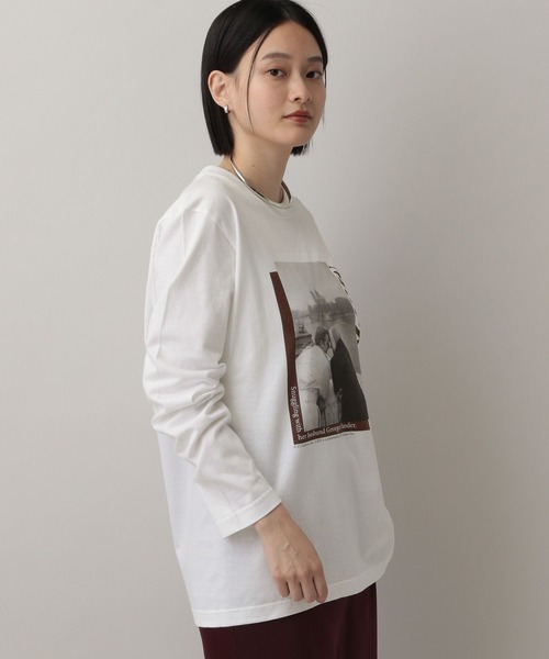 A part by（アパートバイ）の「【別注】LIFEアソートフォトロンT（Tシャツ/カットソー・レディース・オフホワイト/ホワイト系その他5/ブラック・FREE）」の7枚目の写真