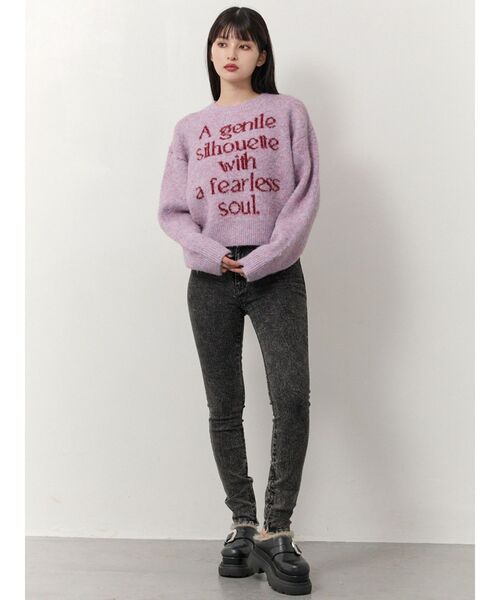 MURUA(ムルーア)の「【セットアップ対応】ジップヘムスキニーデニム(デニムパンツ・レディース・ブラック・1/2)」の12枚目の写真