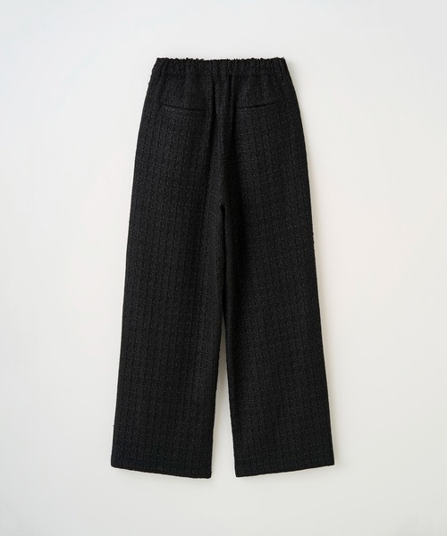 2TUCK WIDE SUMMER TWEED PANTS（スラックス）｜Juha（ユハ）の