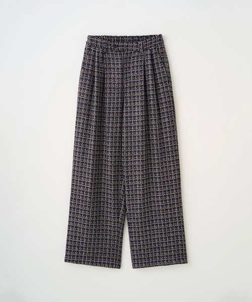 Juha(ユハ)の「2TUCK WIDE SUMMER TWEED PANTS(スラックス・メンズ・ネイビー/ブラック・2/3/4)」の10枚目の写真