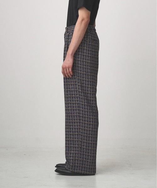 2TUCK WIDE SUMMER TWEED PANTS（スラックス）｜Juha（ユハ）の