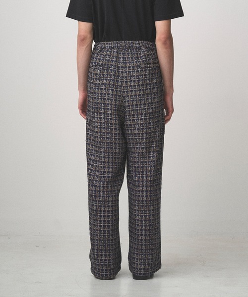 2TUCK WIDE SUMMER TWEED PANTS（スラックス）｜Juha（ユハ）の