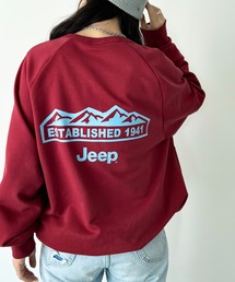 【日本未発売/WEB限定】JEEP(ジープ)/バックプリント プルオーバー スウェット/Back Point Raglan Sweatshirt