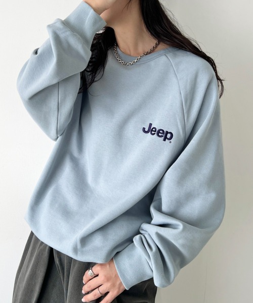 JEEP(ジープ)の「【日本未発売/WEB限定】JEEP(ジープ)/バックプリント プルオーバー スウェット/Back Point Raglan Sweatshirt(スウェット・レディース・ダークグレー/ブラウン/レッド/ブルー・S/M/L/XL)」の16枚目の写真