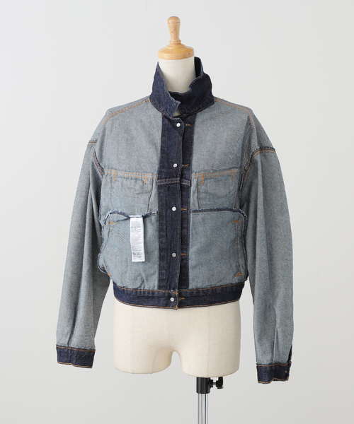Spick & Span（スピックアンドスパン）の「《一部店舗+WEB限定》LEVI'S/リーバイス SHRUKEN 90S TRUCKER REMEMBER（デニムジャケット・レディース・ネイビー・SMALL）」の6枚目の写真