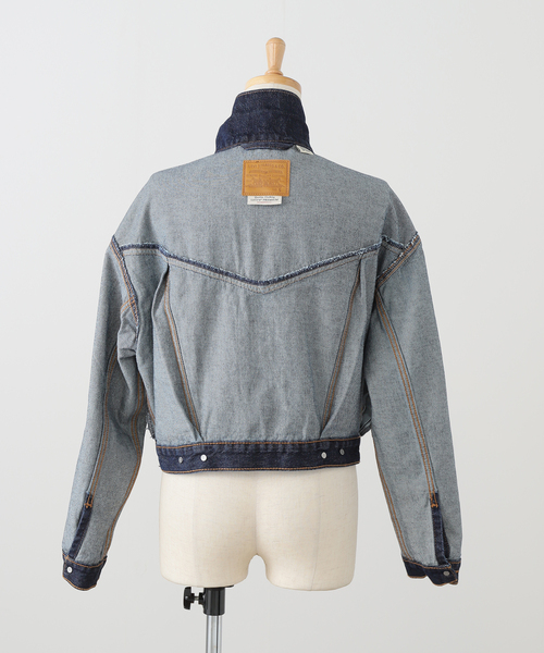 Spick & Span（スピックアンドスパン）の「《一部店舗+WEB限定》LEVI'S/リーバイス SHRUKEN 90S TRUCKER REMEMBER（デニムジャケット・レディース・ネイビー・SMALL）」の7枚目の写真