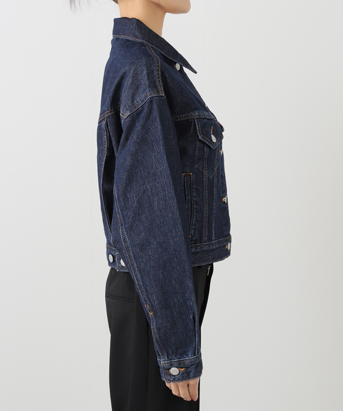 Spick & Span（スピックアンドスパン）の「《一部店舗+WEB限定》LEVI'S/リーバイス SHRUKEN 90S TRUCKER REMEMBER（デニムジャケット・レディース・ネイビー・SMALL）」の14枚目の写真