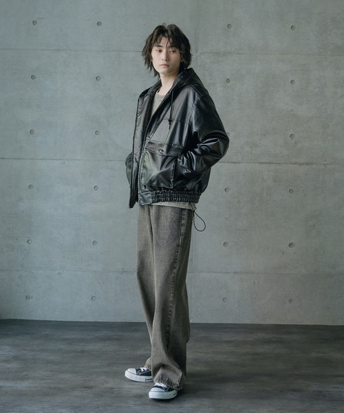 RATTLE TRAP（ラトルトラップ）の「12ozスラブデニム5ポケットワイドストレートパンツ（その他パンツ・メンズ・ブルー/ブラック・L/M）」の12枚目の写真