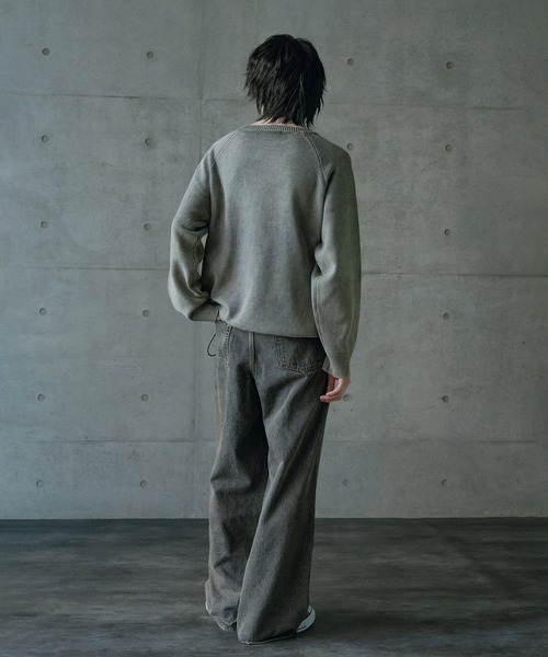 RATTLE TRAP（ラトルトラップ）の「12ozスラブデニム5ポケットワイドストレートパンツ（その他パンツ・メンズ・ブルー/ブラック・L/M）」の17枚目の写真