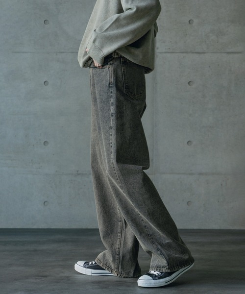 RATTLE TRAP（ラトルトラップ）の「12ozスラブデニム5ポケットワイドストレートパンツ（その他パンツ・メンズ・ブルー/ブラック・L/M）」の20枚目の写真