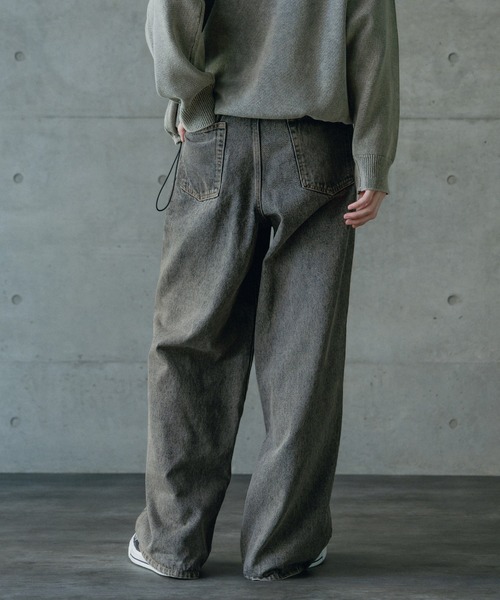 RATTLE TRAP（ラトルトラップ）の「12ozスラブデニム5ポケットワイドストレートパンツ（その他パンツ・メンズ・ブルー/ブラック・L/M）」の21枚目の写真