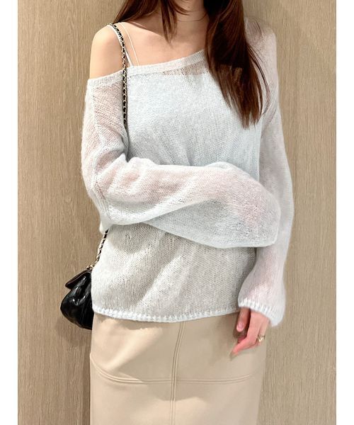 シアーモヘヤルーズプルオーバー（ニット/セーター）｜SNIDEL