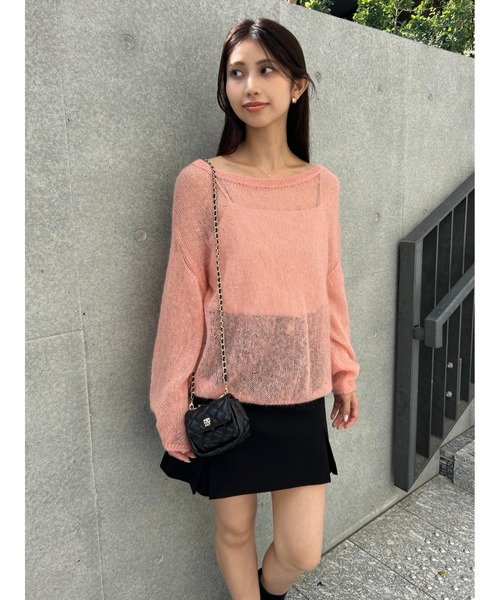 専用 スナイデル シアーモヘヤルーズプルオーバー シアーモヘヤルーズプルオーバー（ニット/セーター）｜SNIDEL