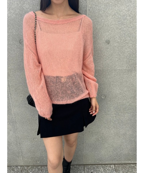 専用 スナイデル シアーモヘヤルーズプルオーバー WEB限定カラーあり】シアーモヘヤルーズプルオーバー(ニット