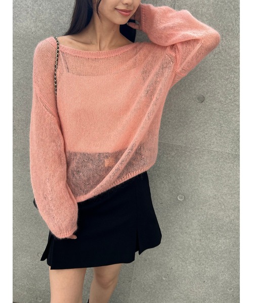 専用 スナイデル シアーモヘヤルーズプルオーバー シアーモヘヤルーズプルオーバー（ニット/セーター）｜SNIDEL