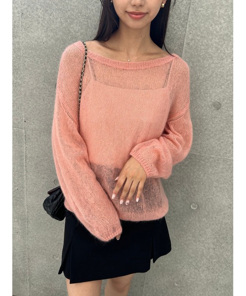 専用 スナイデル シアーモヘヤルーズプルオーバー シアーモヘヤルーズプルオーバー（ニット/セーター）｜SNIDEL