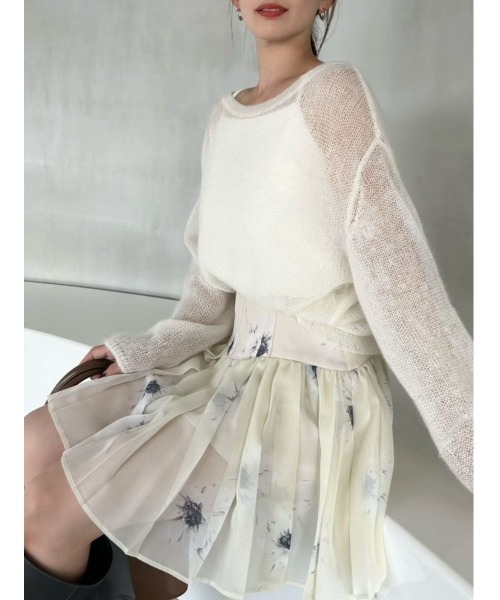 シアーモヘヤルーズプルオーバー（ニット/セーター）｜SNIDEL