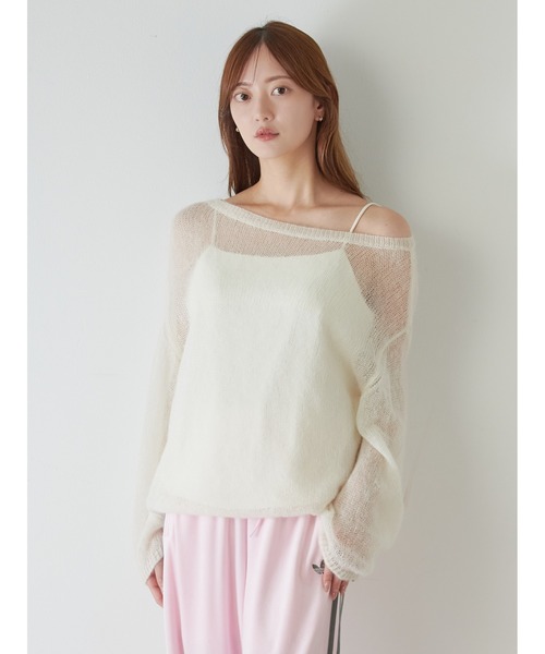 専用 スナイデル シアーモヘヤルーズプルオーバー シアーモヘヤルーズプルオーバー（ニット/セーター）｜SNIDEL