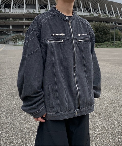 セール】【25年秋冬新作】シルバーアクセント ケミカルウォッシュ