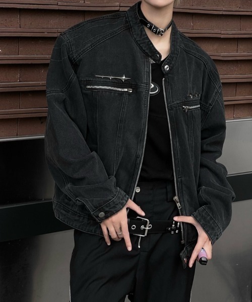 セール】【25年秋冬新作】シルバーアクセント ケミカルウォッシュ