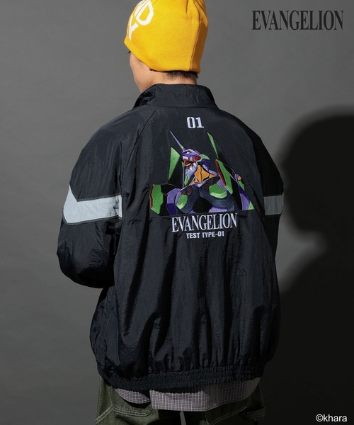 EVANGELION(エヴァンゲリオン)】コラボ刺繍ナイロンブルゾン