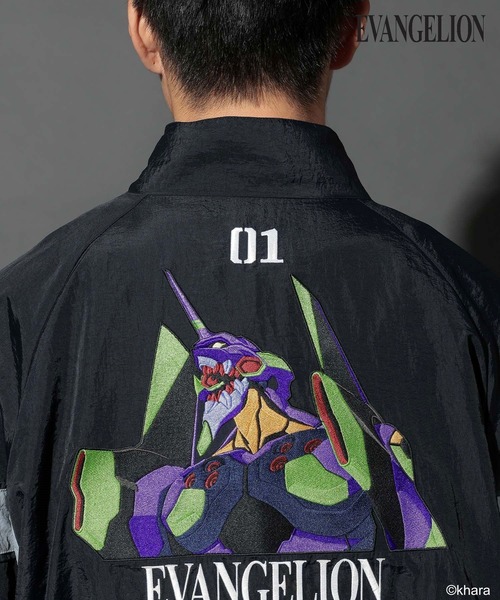 EVANGELION(エヴァンゲリオン)】コラボ刺繍ナイロンブルゾン