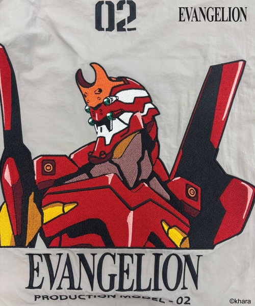 EVANGELION(エヴァンゲリオン)】コラボ刺繍ナイロンブルゾン