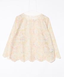 スカラップ」に該当するレディースのシャツ/ブラウス（イエロー
