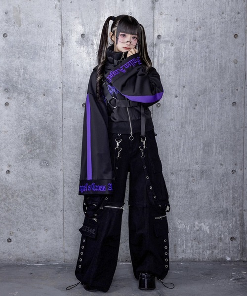 ショートZIPベルトハーネス付きパーカー（パーカー）｜Amilige