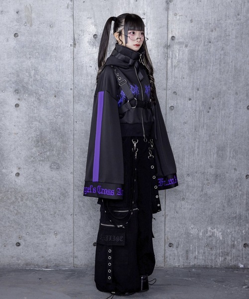 ショートZIPベルトハーネス付きパーカー（パーカー）｜Amilige