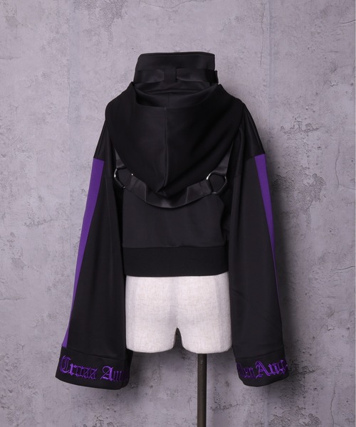 ショートZIPベルトハーネス付きパーカー（パーカー）｜Amilige