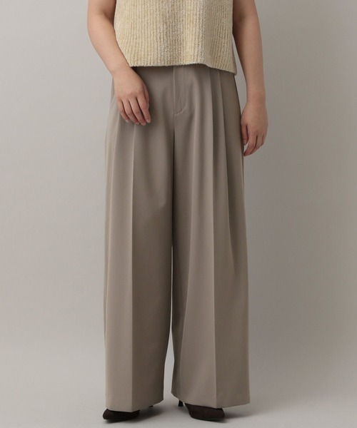A part by(アパートバイ)の「【セットアップ対応】ハンサムストレートパンツ(スラックス・レディース・チャコールグレー/ベージュ系その他・SMALL/MEDIUM)」の8枚目の写真
