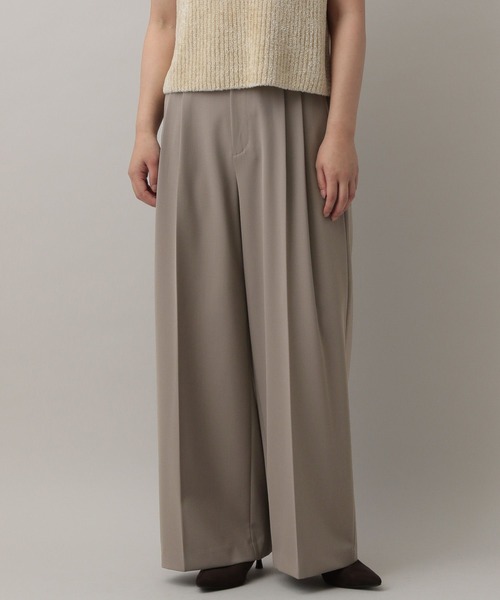 A part by(アパートバイ)の「【セットアップ対応】ハンサムストレートパンツ(スラックス・レディース・チャコールグレー/ベージュ系その他・SMALL/MEDIUM)」の9枚目の写真