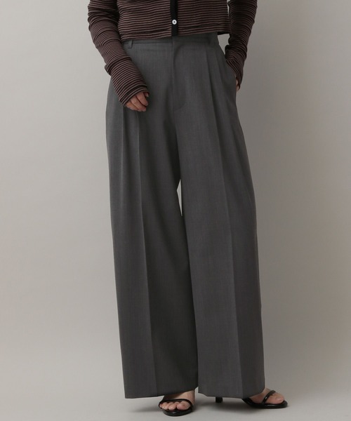 A part by(アパートバイ)の「【セットアップ対応】ハンサムストレートパンツ(スラックス・レディース・チャコールグレー/ベージュ系その他・SMALL/MEDIUM)」の11枚目の写真