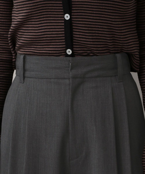 A part by(アパートバイ)の「【セットアップ対応】ハンサムストレートパンツ(スラックス・レディース・チャコールグレー/ベージュ系その他・SMALL/MEDIUM)」の15枚目の写真