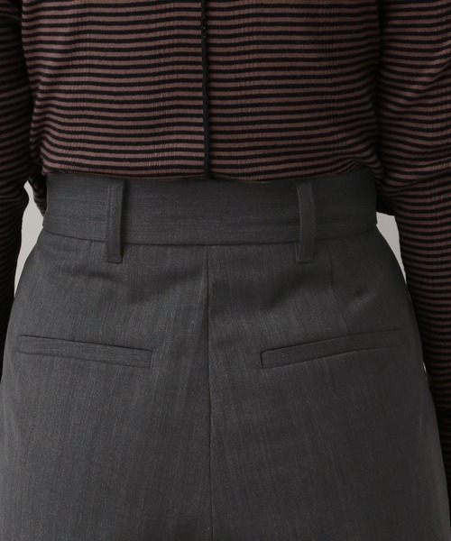 A part by(アパートバイ)の「【セットアップ対応】ハンサムストレートパンツ(スラックス・レディース・チャコールグレー/ベージュ系その他・SMALL/MEDIUM)」の18枚目の写真