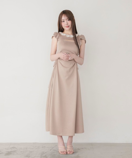 PriCHOU(プリシュ)の「ロングスウェットワンピース / Long Sweat One-piece(ワンピース・レディース・ライトピンク/グレイッシュベージュ/グレー・FREE)」の4枚目の写真