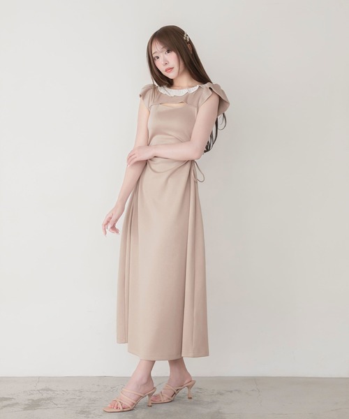 PriCHOU(プリシュ)の「ロングスウェットワンピース / Long Sweat One-piece(ワンピース・レディース・ライトピンク/グレイッシュベージュ/グレー・FREE)」の5枚目の写真