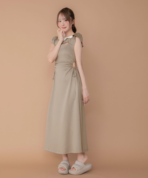 PriCHOU(プリシュ)の「ロングスウェットワンピース / Long Sweat One-piece(ワンピース・レディース・ライトピンク/グレイッシュベージュ/グレー・FREE)」の10枚目の写真
